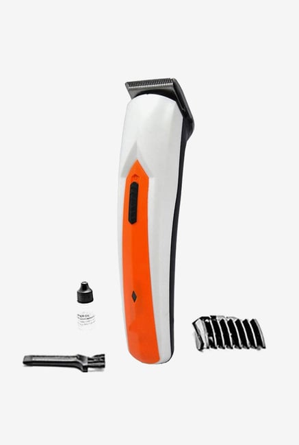 Gemei GM-735-T Beard & Hair Trimmer for Men (White & Orange) Gemei GM-735-T Beard & Hair Trimmer for Men (White & Orange)