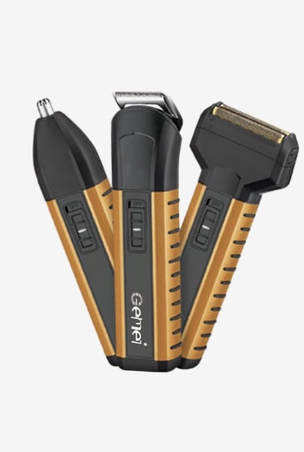 Gemei GM-789 Grooming kit for Men (Brown & Black) Gemei GM-789 Grooming kit for Men (Brown & Black)