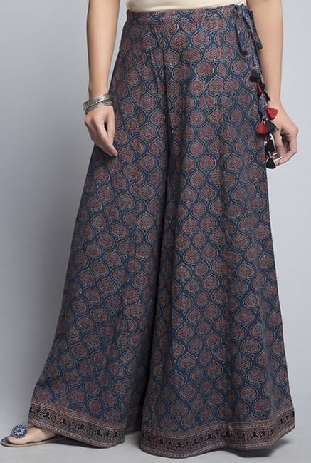 Fabindia Blue Printed Palazzos Fabindia Blue Printed Palazzos