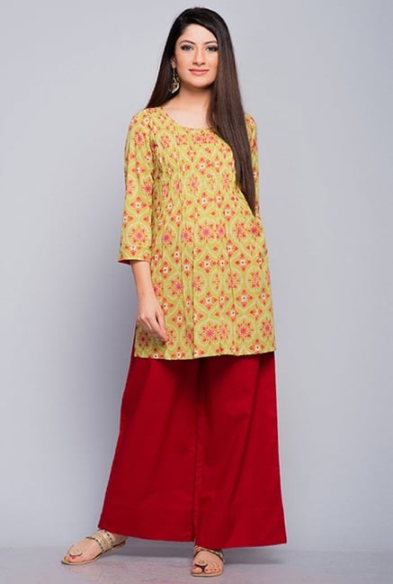 Fabindia Lime Printed Kurti Fabindia Lime Printed Kurti