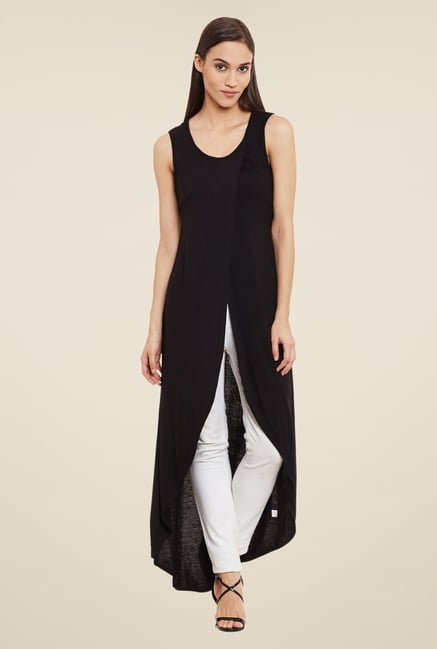 Femella Black Solid Top Femella Black Solid Top