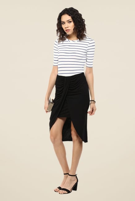 Femella Black Solid Skirt Femella Black Solid Skirt