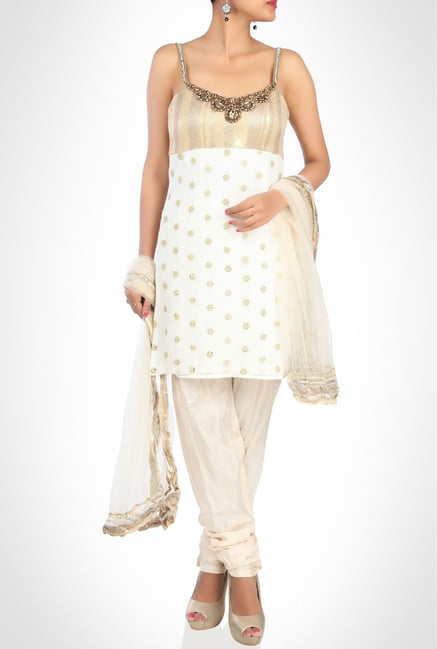 Vikram Phadnis Designer White Churidar Kurta By Kimaya Vikram Phadnis Designer White Churidar Kurta By Kimaya