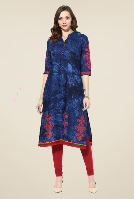 Shree Indigo Cotton Printed Kurta Shree Indigo Cotton Printed Kurta