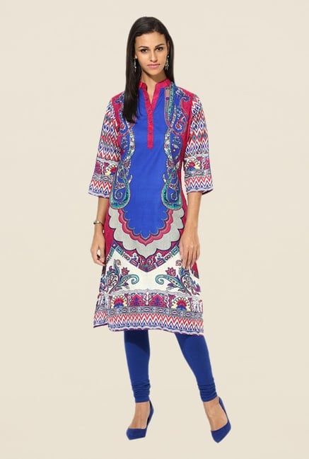 Shree Multicolor Cotton Printed Kurta Shree Multicolor Cotton Printed Kurta