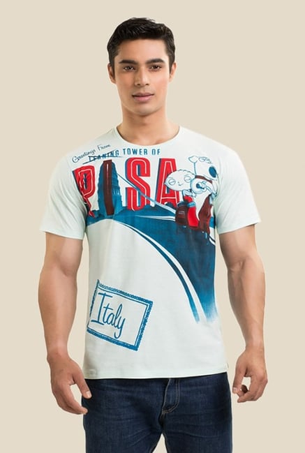 Family Guy The Leaning Tower Of Pisa Off-white T-shirt Family Guy The Leaning Tower Of Pisa Off-white T-shirt