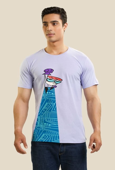 Dexter The Superhero Purple Graphic T-shirt Dexter The Superhero Purple Graphic T-shirt