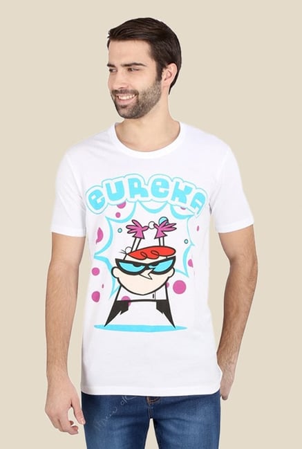 Dexter Eureka White Graphic T-shirt Dexter Eureka White Graphic T-shirt