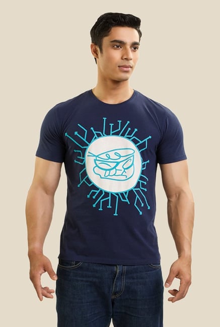 Dexter Eeks Navy Graphic T-shirt Dexter Eeks Navy Graphic T-shirt