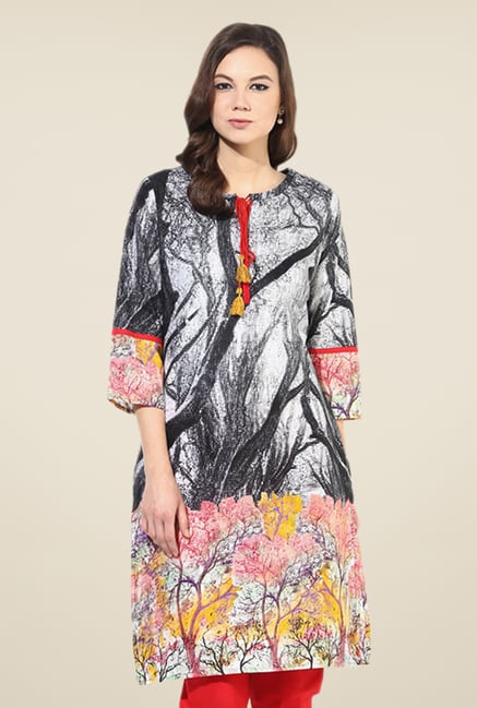 Shree Multicolor Cotton Printed Kurti Shree Multicolor Cotton Printed Kurti