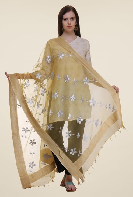Shree Beige Polyester Dupatta Shree Beige Polyester Dupatta