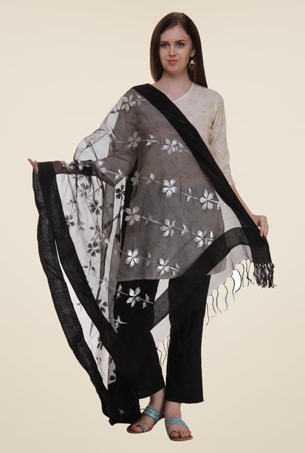 Shree Black Polyester Dupatta Shree Black Polyester Dupatta