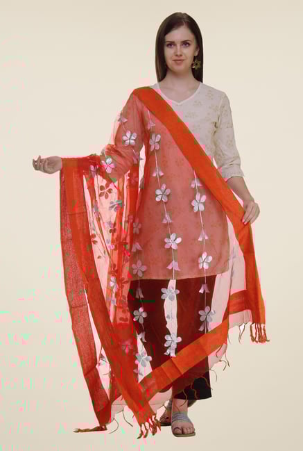 Shree Orange Polyester Dupatta Shree Orange Polyester Dupatta