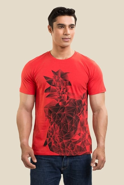 Johnny Bravo The Diamond Boy Coral Graphic T-shirt Johnny Bravo The Diamond Boy Coral Graphic T-shirt