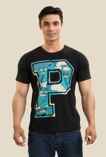 Family Guy The Big Peter Griffin Black Graphic T-shirt Family Guy The Big Peter Griffin Black Graphic T-shirt