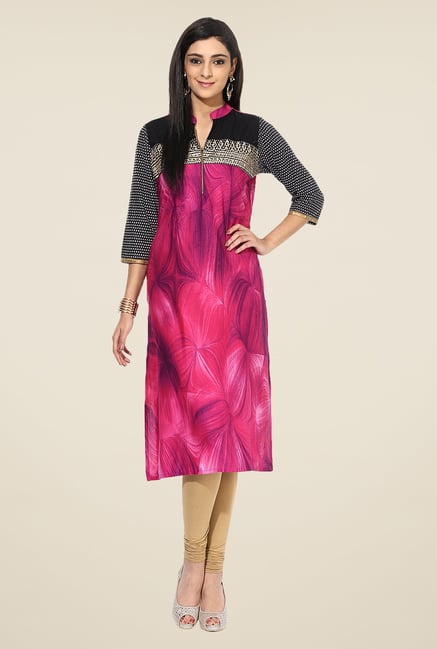 Shree Pink Cotton Printed Kurta Shree Pink Cotton Printed Kurta