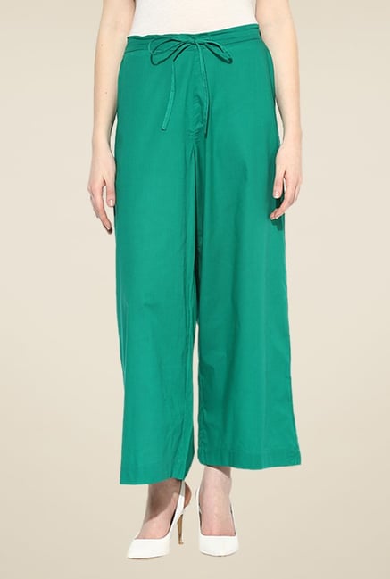 Shree Green Cotton Palazzos Shree Green Cotton Palazzos