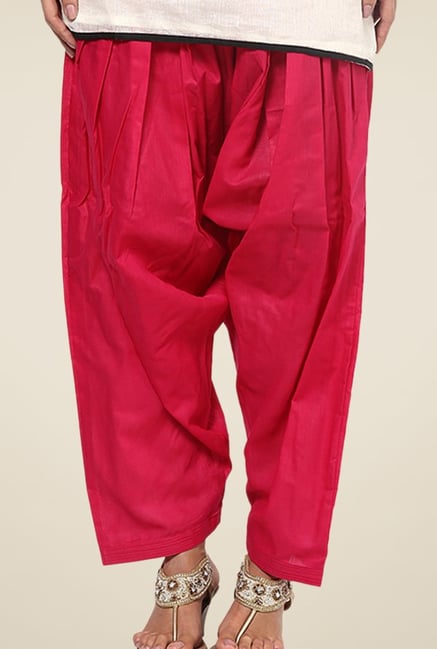 Shree Pink Cotton Patiala Salwar Shree Pink Cotton Patiala Salwar