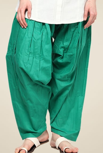 Shree Green Cotton Patiala Salwar Shree Green Cotton Patiala Salwar