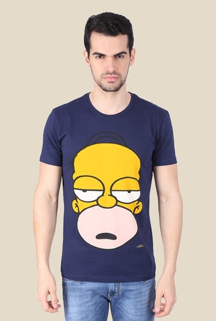 Simpsons Good Old Homer Navy Graphic T-shirt Simpsons Good Old Homer Navy Graphic T-shirt