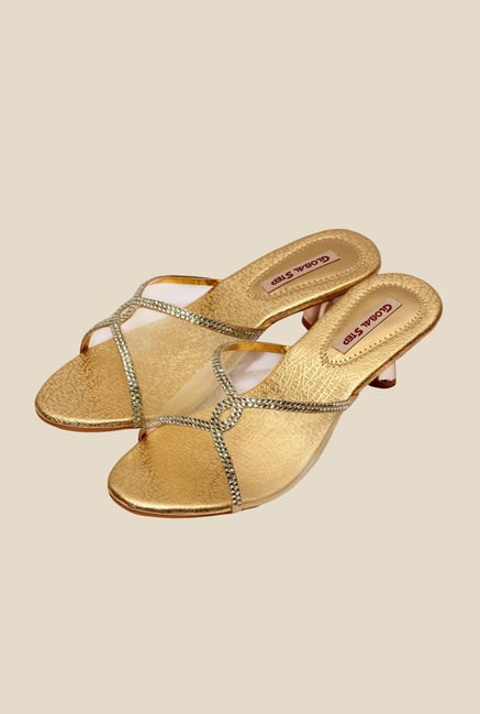 Global Step Golden Ethnic Sandals Global Step Golden Ethnic Sandals