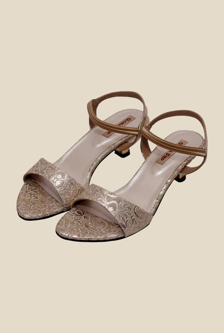 Global Step Golden Sling Back Sandals Global Step Golden Sling Back Sandals