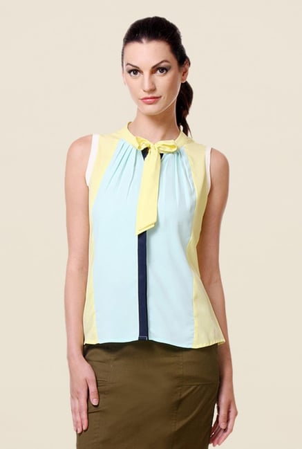 Kaaryah Yellow Solid Top Kaaryah Yellow Solid Top