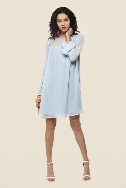 Femella Sky Blue Shift Dress Femella Sky Blue Shift Dress