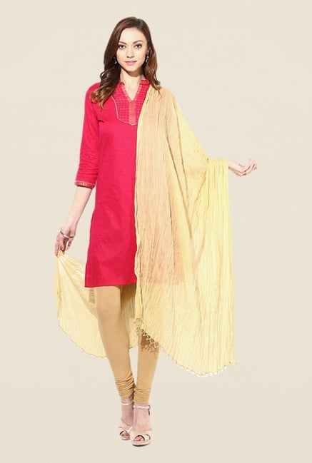 Stylenmart Beige Cotton Dupatta Stylenmart Beige Cotton Dupatta