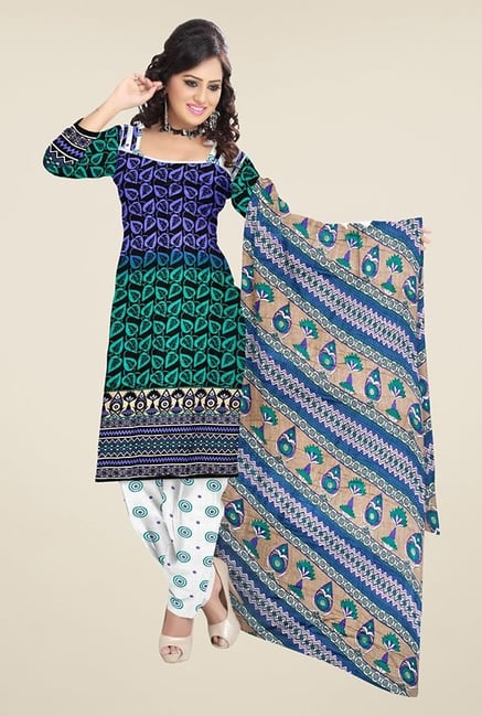 Triveni Multicolor Printed Dress Material Triveni Multicolor Printed Dress Material
