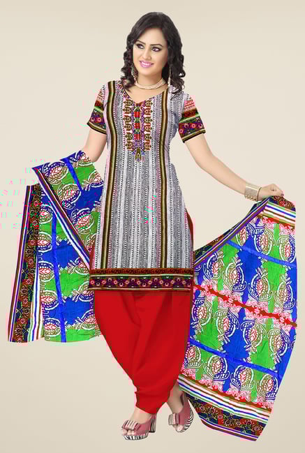 Triveni Multicolor Printed Dress Material Triveni Multicolor Printed Dress Material