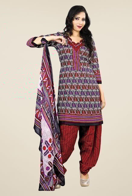 Triveni Multicolor Printed Dress Material Triveni Multicolor Printed Dress Material