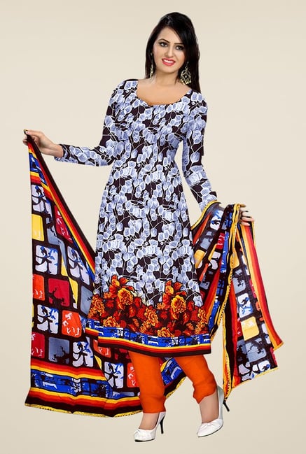 Triveni Multicolor Printed Dress Material Triveni Multicolor Printed Dress Material