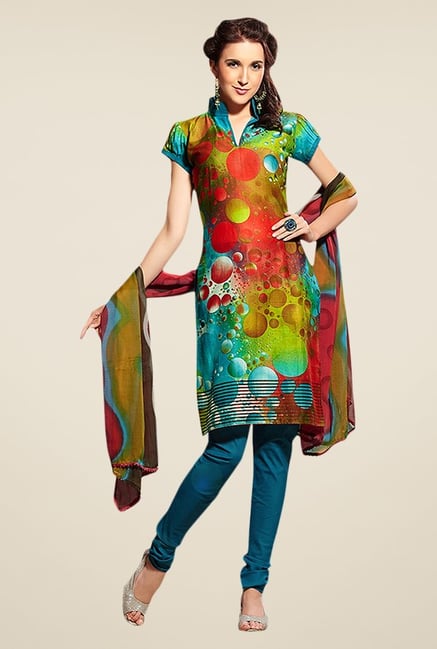 Triveni Multicolor Printed Dress Material Triveni Multicolor Printed Dress Material