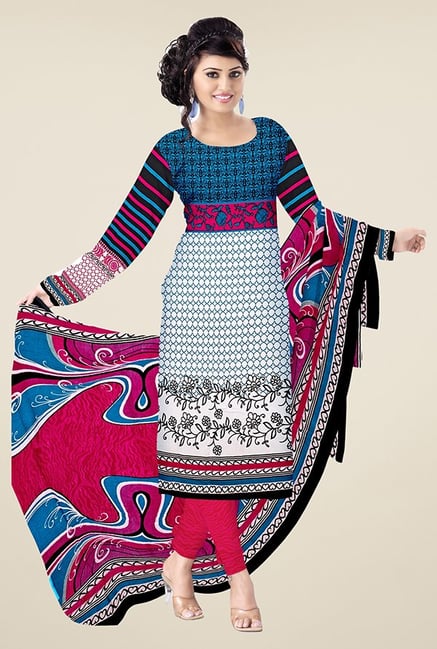 Triveni Multicolor Printed Dress Material Triveni Multicolor Printed Dress Material