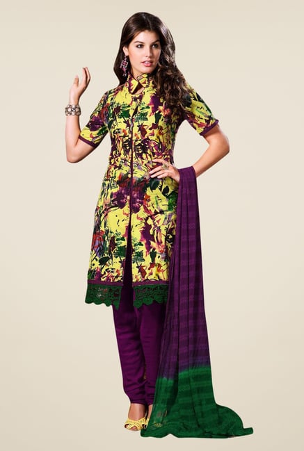 Triveni Multicolor Printed Dress Material Triveni Multicolor Printed Dress Material