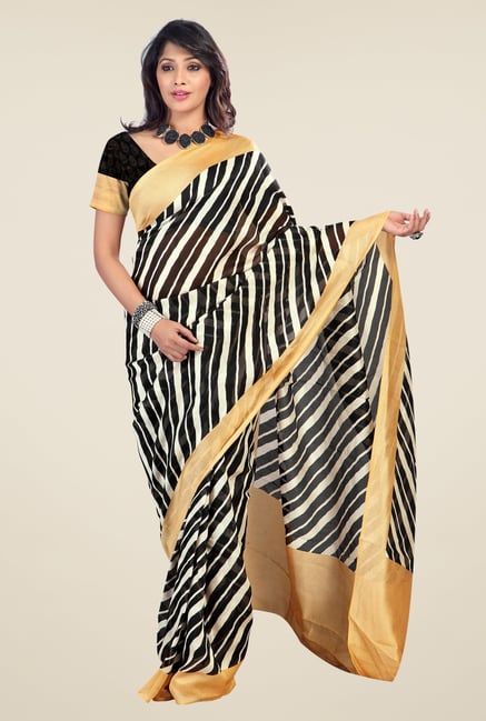 Triveni Multicolor Printed Art Silk Saree Triveni Multicolor Printed Art Silk Saree