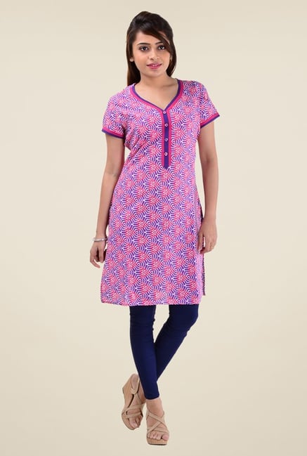 Triveni Purple Printed Kurti Triveni Purple Printed Kurti