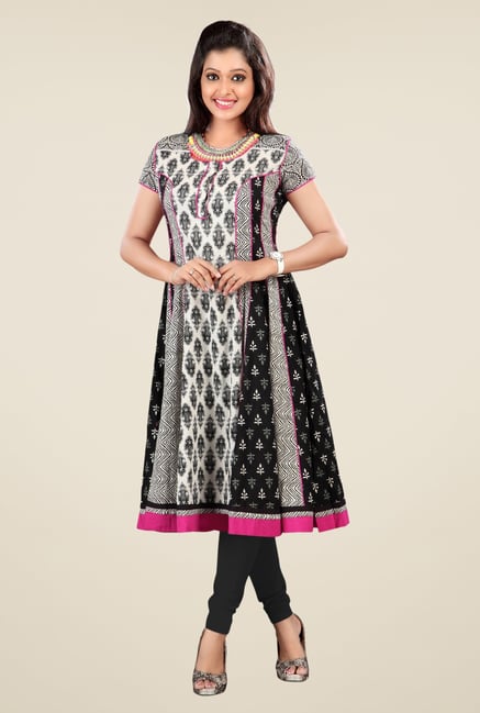 Triveni Black Printed Kurti Triveni Black Printed Kurti