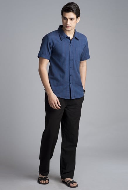 Fabindia Black Solid Trouser Fabindia Black Solid Trouser