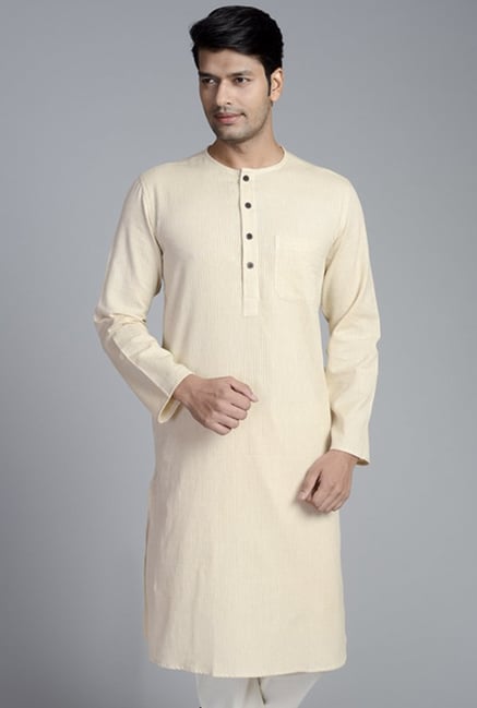 Fabindia Beige Striped Kurta Fabindia Beige Striped Kurta