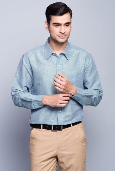 Fabindia Blue Checks Shirt Fabindia Blue Checks Shirt