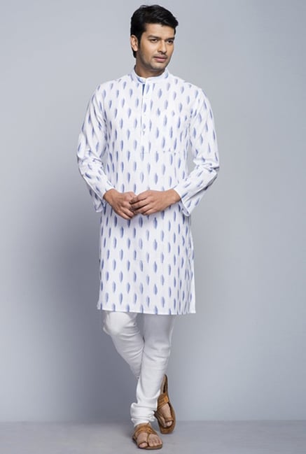 Fabindia White Printed Kurta Fabindia White Printed Kurta
