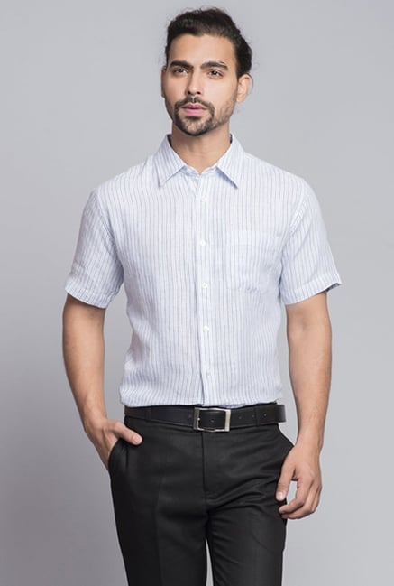 Fabindia White Striped Shirt Fabindia White Striped Shirt
