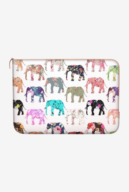 DailyObjects Floral Elephant MacBook 12 Zippered Sleeve DailyObjects Floral Elephant MacBook 12 Zippered Sleeve