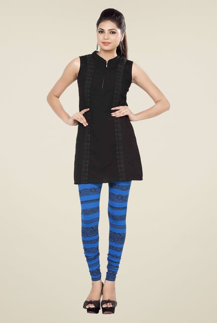Soie Black Solid Sleeveless Tunic Soie Black Solid Sleeveless Tunic