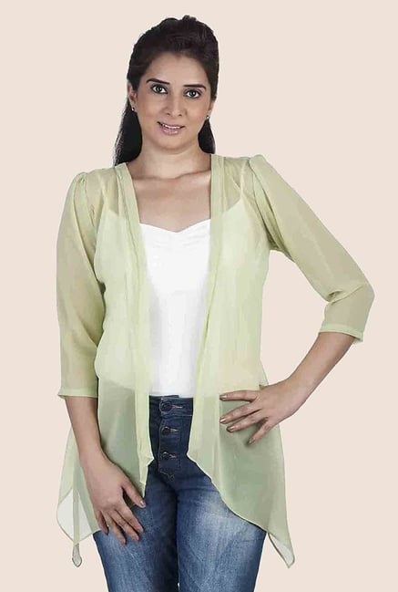 Soie Lime Solid Shrug Soie Lime Solid Shrug