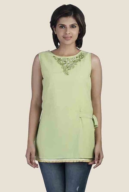 Soie Green Solid Top Soie Green Solid Top