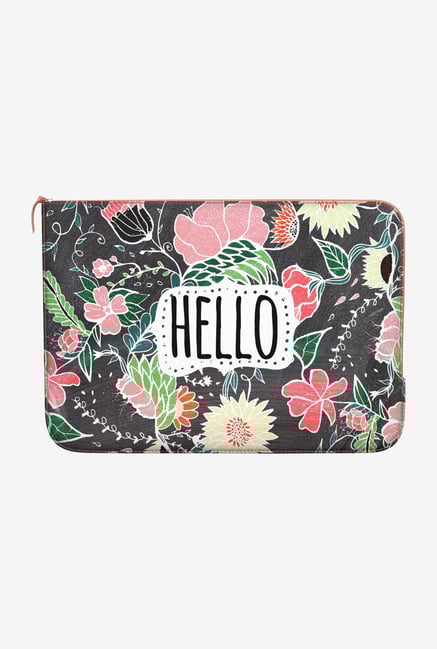 DailyObjects Flowers Hello MacBook Air 13 Zippered Sleeve DailyObjects Flowers Hello MacBook Air 13 Zippered Sleeve