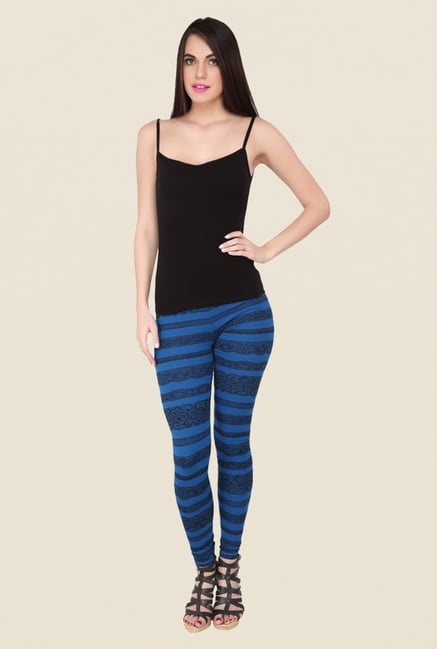 Soie Blue Floral Leggings Soie Blue Floral Leggings